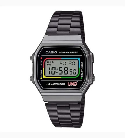 Casio Vintage Series Digital Black Dial-A168WEUC-1A