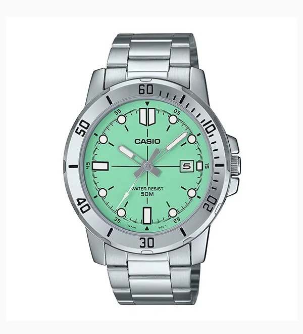 Casio Analog Black Dial-MTP-VD01D-3E1V